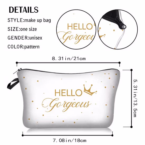 Nouveautés Portable petit détachable organisateur de maquillage de marque privée sac cosmétique de voyage